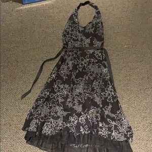 AGB dress NWT black dress with white pattern sz 14
